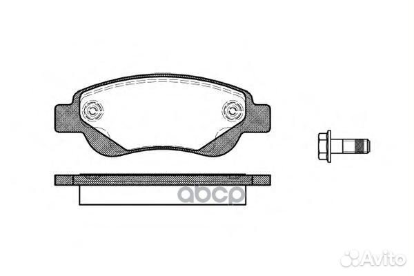 1177 00 FDB1790 колодки дисковые п Citroen C1