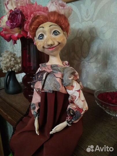 Кукла, dools, ручная работа, будуарная кукла