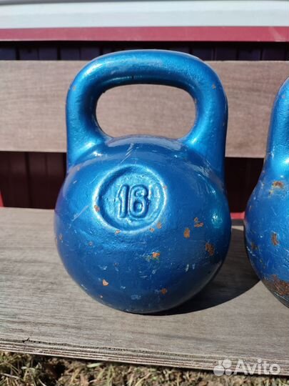 Гиря 16 кг 2 шт. СССР