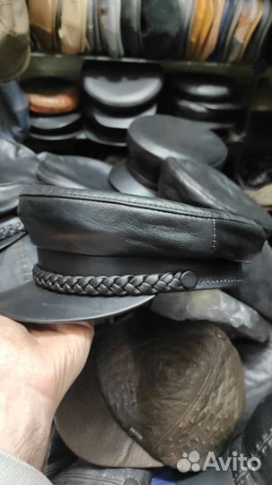 Кепка картуз кожаная кепка мужская