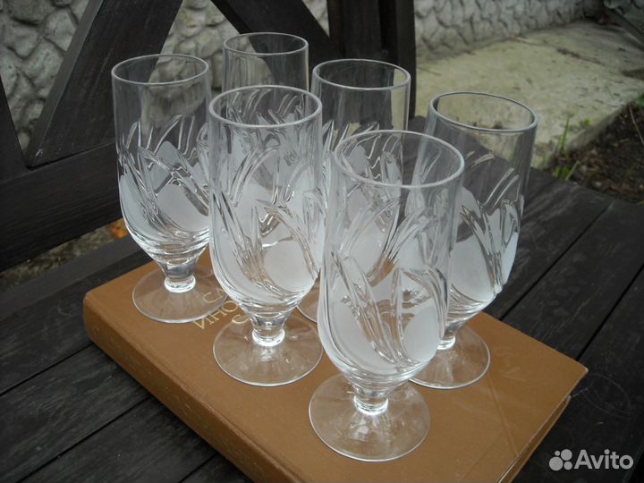 Бокалы СССР для воды, вина или сока