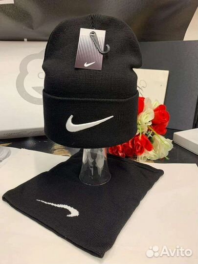 Набор шапка + снуд (шарф) осень/зима