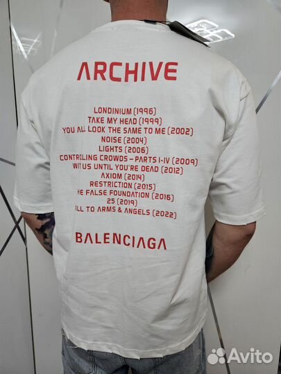 Футболка balenciaga oversize люкс