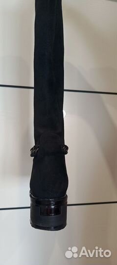 Сапоги женские, натуральная замша