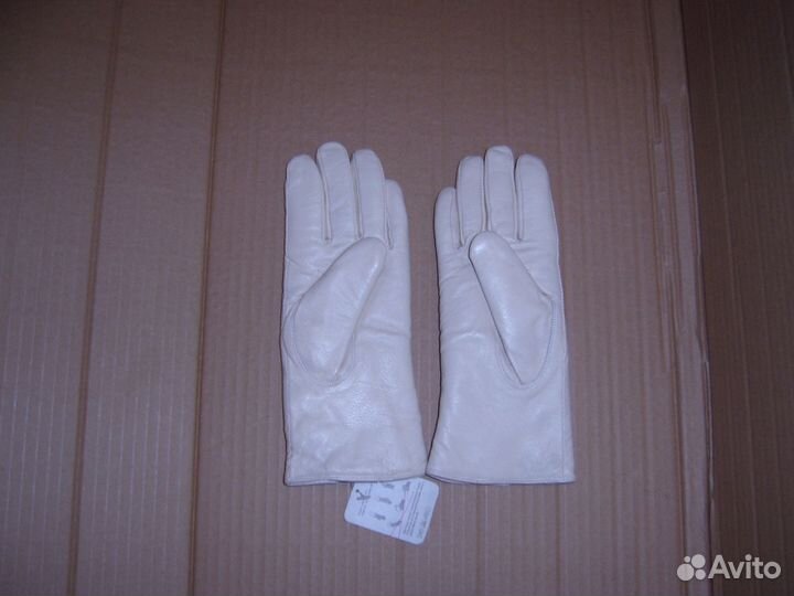 Перчатки зимние женские кожа