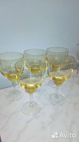 Фужеры хрустальные СССР 5шт