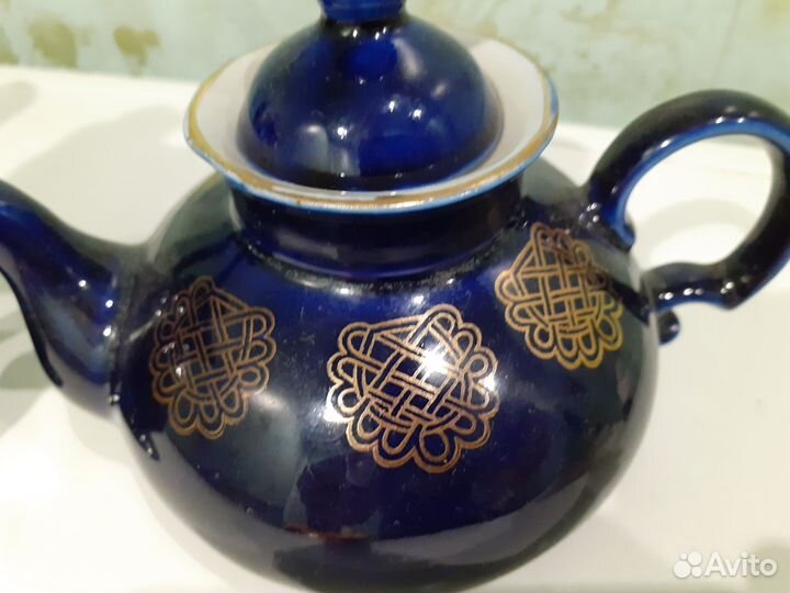 Возрождение,синяя посуда винтаж, новгород СССР