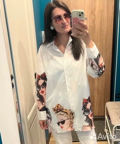 Рубашка женская белая