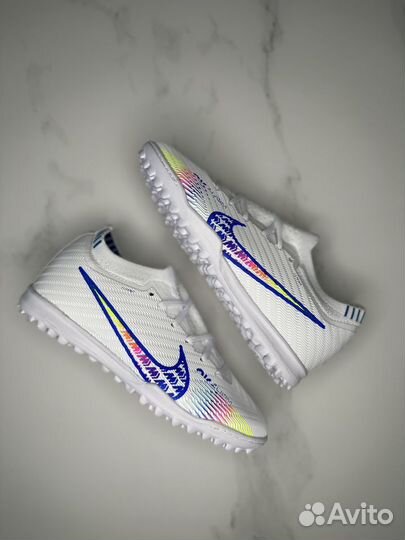 Детские сороконожки Nike Mercurial air zoom белые