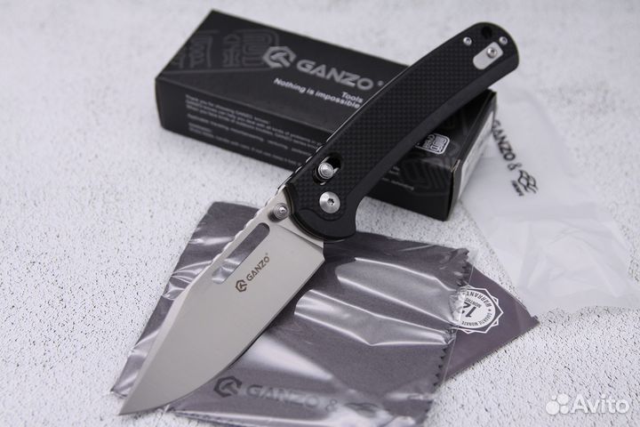 Складной нож Ganzo G768-BK сталь D2
