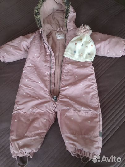 Комбинезон зимний для девочки 12-18 месяцев