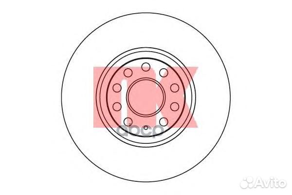 2047115NK диск тормозной передний VW Passat 1