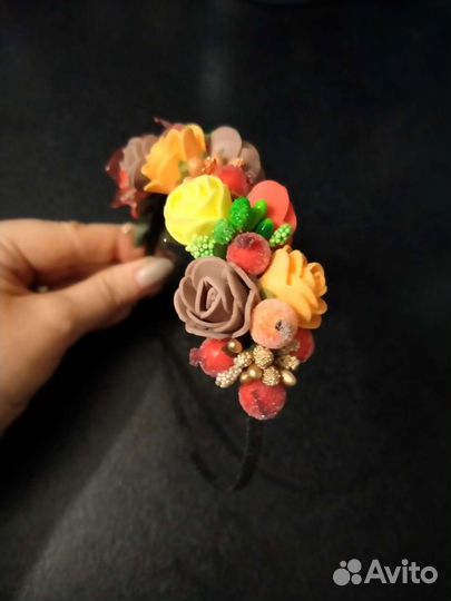 Ободок для волос осень