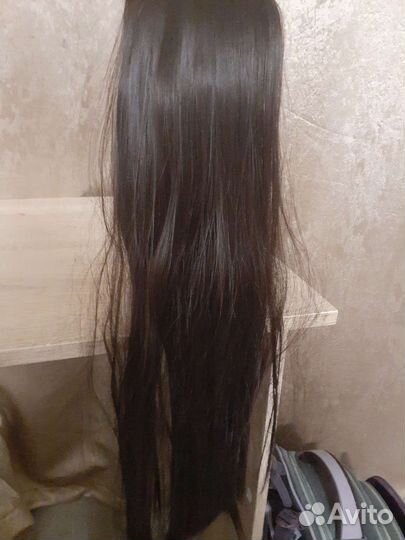 Волосы - косичка 60 см, цвет шоколад