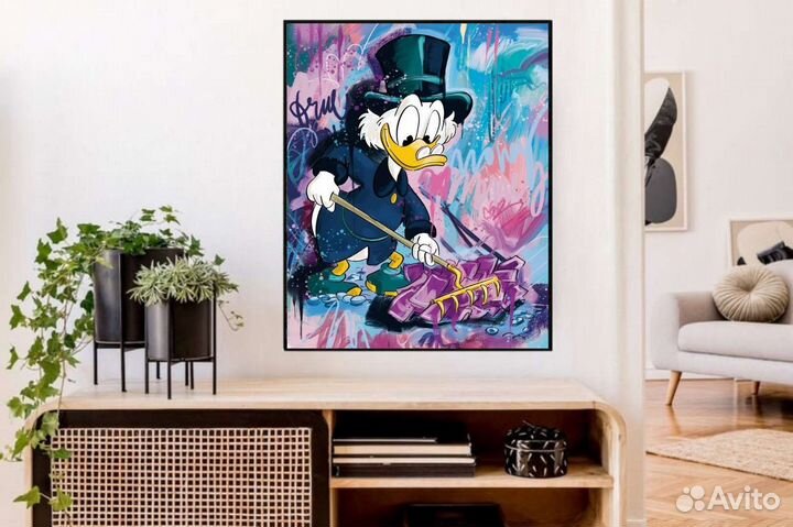 Картина маслом Скрудж Макдак 