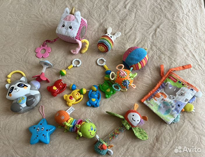 Пакет игрушек Chicco, tiny love, fisher price