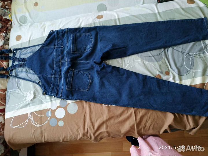 Джинсовый комбинезон для беременных женский