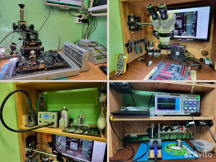 Ремонт системных материнских плат для пк