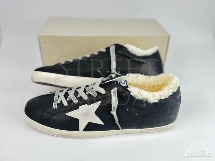 Кеды Golden Goose Superstar с мехом