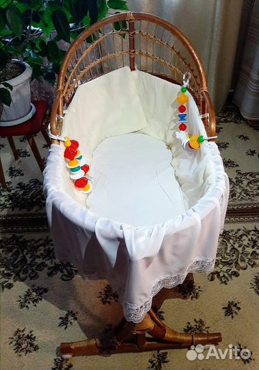 Люлька-колыбель плетёная