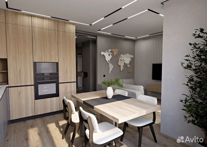 Дизайн интерьера, план расстановки мебели