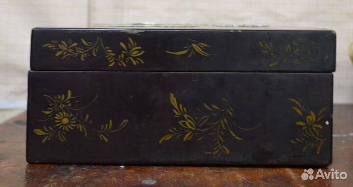 Шкатулка для украшений старинная перламутр 19 век