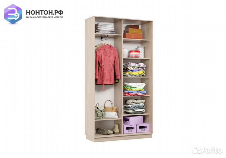 Шкаф-купе двухдверный Проксима ясень шимо светлый