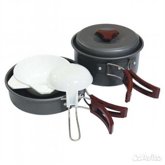 Набор посуды Tramp из анодированного алюминия 1-2