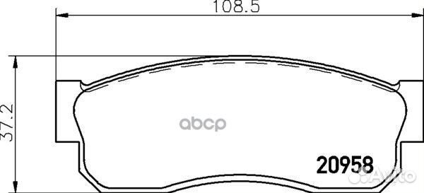 Колодки тормозные дисковые перед (PF-2080)