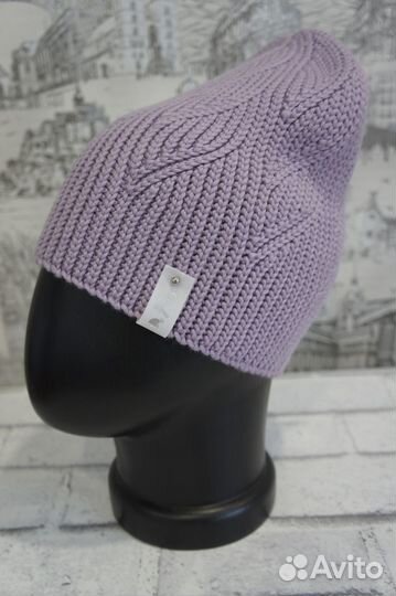 Шапка Бинни Нежная сирень