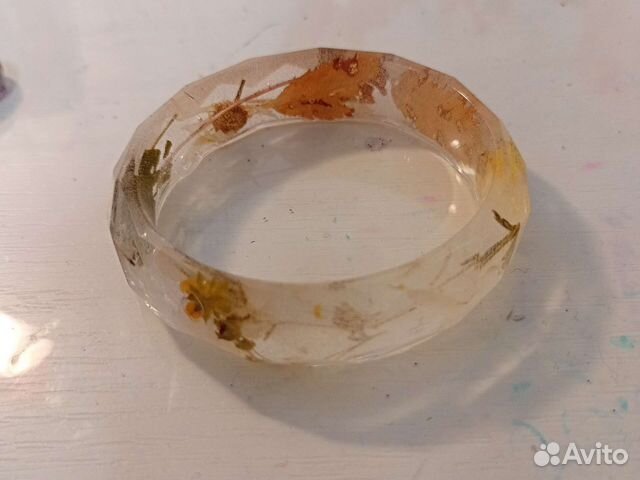 Браслет и кольцо из эпоксидной смолы