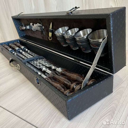 Шашлычный набор «Лайт», подарок, нож, шампура