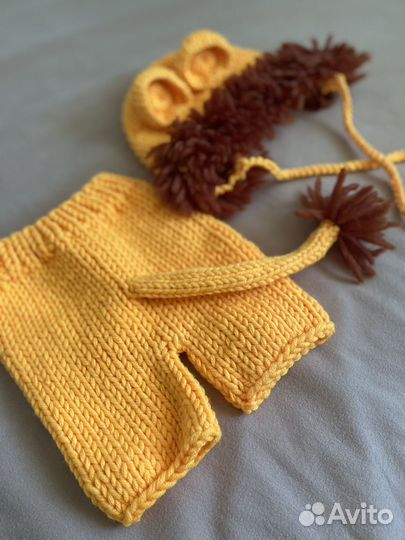 Кюстюм льва реквизит для ньюборн фотосессии