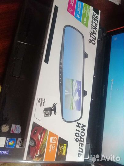 Видеорегистратор зеркало с камерой заднего вида