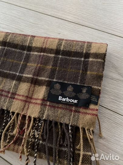 Шерстяной шарф Barbour Шотландия оригинал