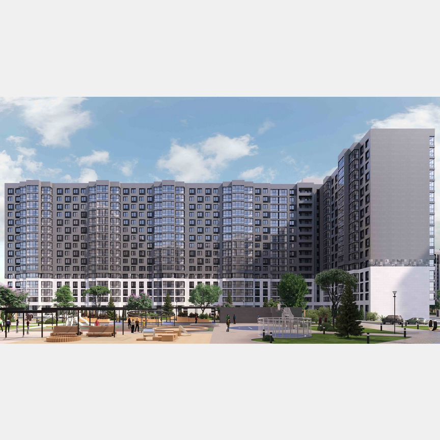 1-к. квартира, 42,3 м², 13/16 эт.