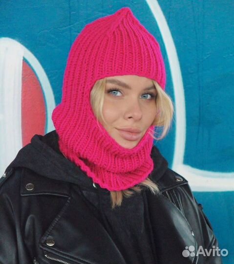 Балаклава вязаная (все размеры)