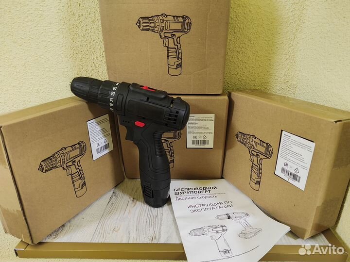 Новая Аккумуляторная дрель шуруповерт