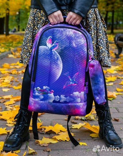 Рюкзак школьный с анатомической спинкой SkyName