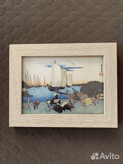 Репродукции - японская цветная гравюра в рамке