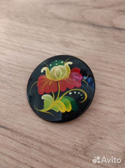 Брошь СССР цветок