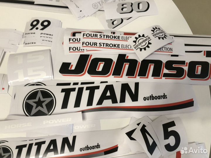 Наклейки для лодочного мотора