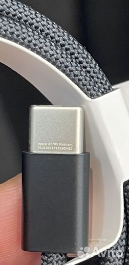 Кабель Apple 60W USB-C to USB-C Black A2795
