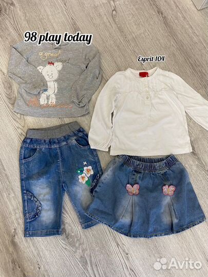 Вещи пакетом на девочку 98-104