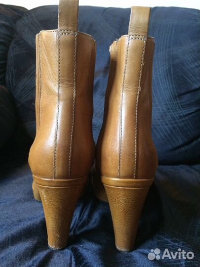 Кожаные Ботильоны Ecco 39 р-р