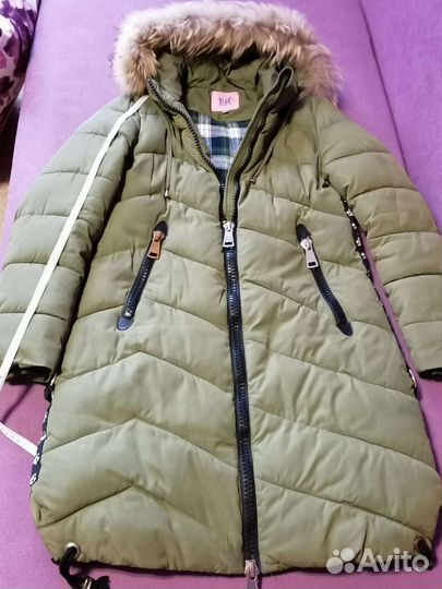 Пуховик зимний для девочки-подростка