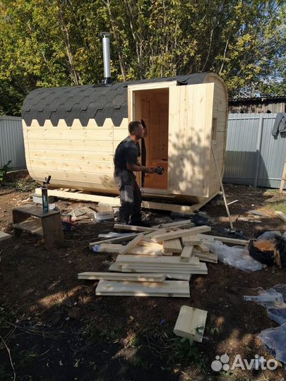 Баня-бочка квадро с доставкой