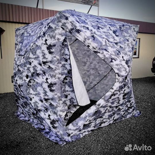 Палатка зимняя куб 3-х слойная