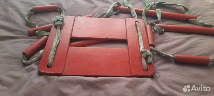 Качели детские подвесные деревянные. Раритет СССР