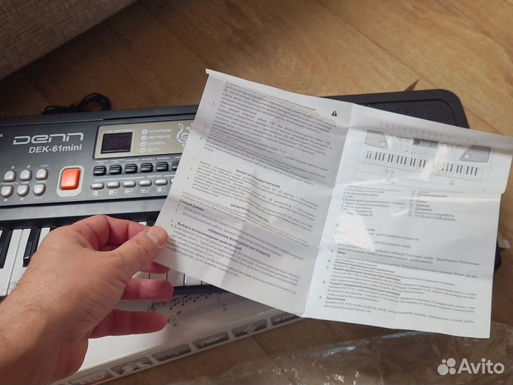 Синтезатор denn dek-61 mini
